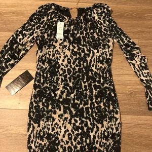 NWT Bebe Leopard Mini Dress